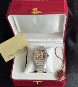 Reloj de Lujo para Hombre de Alta Demanda con Esfera Blanca de Oro, Acero Inoxidable, Mecánico Automático con Ventana de Cristal para Iced VVS Smart - Product Image 2