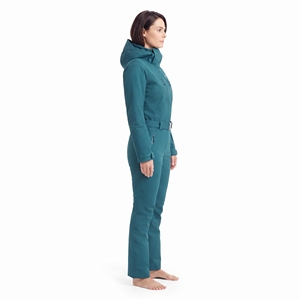 Traje de esquí de una pieza con capucha para mujer, impermeable, resistente al viento, cálido, con cremallera, ropa de invierno para snowboard y actividades al aire libre - Product Image 6
