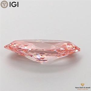 เพชรทรงมาร์ควิส พร้อมใบรับรอง IGI น้ำหนัก 1.01 กะรัต สีชมพูสดใส ระดับความสะอาด VVS2 เพชร CVD ที่เพาะเลี้ยงในห้องปฏิบัติการ สำหรับแหวนดีไซน์พิเศษ - Product Image 3