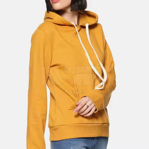 Sweat à capuche tendance pour femme, couleurs personnalisées, anti-rétrécissement, couleur unie, tricoté, pour un usage décontracté. - Product Image 2