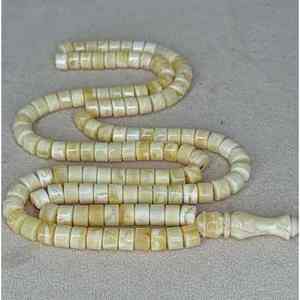 Tasbih en résine de couleur naturelle avec cordon, accessoires de bijouterie islamique - Product Image 1