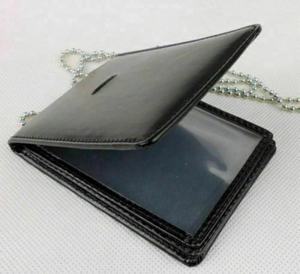 Wholesale Leather ID <b>Card</b> <b>Holder</b> <b>Wallet</b> Leather Badge <b>Holder</b> Purse - Product Image 2