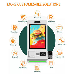 21.5 inch màn hình cảm ứng thức ăn nhanh nhà hàng hệ thống POS tự phục vụ đặt hàng & trả kiosk với SDK chức năng - Product Image 3