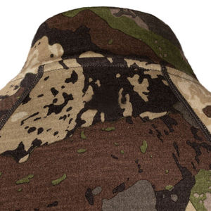Men's Performance Camouflage Hunting Baselayer 1/4 Zip Long Sleeve Shirt Tactical <b>Camo</b> <b>Top</b> Moisture Wicking Outdoor Hiking Gear - Product Image 3