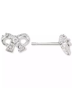 Zirconi cubici (1/4 ct. T. w.) Orecchini fiocco in argento Sterling (disponibili anche in oro 14k su argento Sterling) | Macacy's - Product Image 1