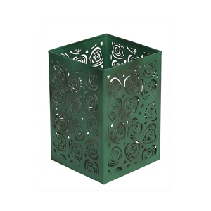 Porte-bougie en métal vert élégant, nouveau design, nouvelle arrivée, support à bougie personnalisé pour la décoration de la maison et des mariages. - Product Image 1