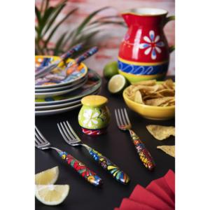 Set di Posate Acapulco Excelsa da 16 Pezzi in Acciaio Inossidabile con Manici Multicolore per Feste - Product Image 3