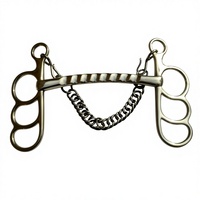 Bocados Tom Thumb para Caballos, de Acero Inoxidable y Aluminio, Bocado Ecuestre Occidental para Entrenamiento y Control, Equipo Ecuestre