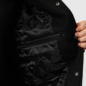 Chaqueta Varsity Personalizada con el Mejor Diseño y Logotipo Impreso para Hombre, Precio al por Mayor, Chaqueta de Invierno Cortavientos para Hombre - Product Image 6
