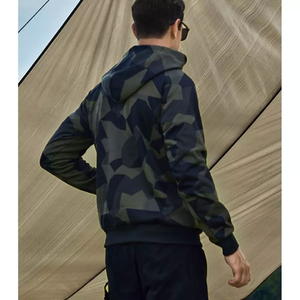 Sudadera con Capucha de Forro Polar Azul Camuflaje para Invierno, 100% Algodón, Transpirable, Ecológica, Gruesa, para Hombre - Product Image 5