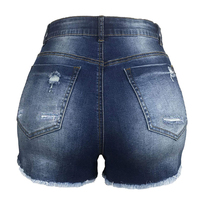 Shorts en jean éponge taille haute pour femme, écologiques, séchage rapide, Spandex/Polyester, personnalisables, respirants, motif décontracté, style urbain