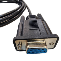 Câble console POS personnalisé RS232 D-SUB 9F vers RJ45, 2 m, noir, montage sur panneau pour traitement audio/vidéo POS/PAD/moniteur