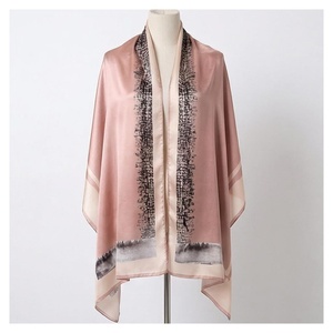 NORTH APPROACH Women's <b>Square</b> <b>Silk</b> <b>Scarf</b> Floral Print Elegant Multi-Functional Fashion Accessory All Seasons - Product Image 1
