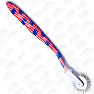 1 cabeza redonda para pruebas sensoriales y nerviosas Bandera americana Wartenberg Neuro Pinwheel Acero inoxidable por Apto Enterprises - Product Image 2