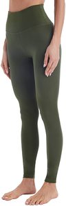 High Waisted Solid Knitted <b>Womens</b> Fitness <b>Leggings</b> Anti-Bacterial Breathable Gym Workout Stretch Activewear Custom Yoga - Product Image 3