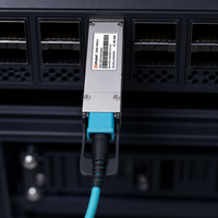 Interconnexion optique InfiniBand NDR 800G/850Gbps OSFP Finned Top AOC, idéale pour les centres de données IA, les clusters GPU et l'entraînement HPC