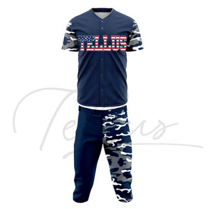 Uniforme de Béisbol Personalizado para Adultos, Transpirable, 100% Poliéster, Estampado, de Alta Calidad, Personalizable, Nuevo, al Mejor Precio - Product Image 6