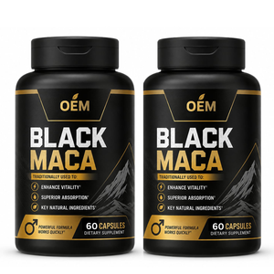 Cápsulas de Maca Negra de Raíz Entera, 60 Unidades, Suplemento Nutricional Botánico, Cápsulas de Maca Negra para Energía Activa en Adultos - Product Image 1