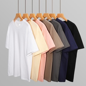BD China Factory OEM Customized Logo Embroidery Breathable Crew Neck Long <b>Staple</b> Cotton Heavyweight Uniform Short Sleeve T Shirt - Product Image 1