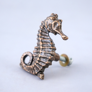 Poignées de porte en fer en gros, boutons de tiroir antiques, poignées et boutons de meubles de cuisine Seahorse - Product Image 2