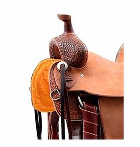 Selle Western en Cuir Premium avec Arceau en Plastique pour Débutants - Confortable pour les Leçons et l'Entraînement Équestre - Fournisseur Indien - Product Image 4