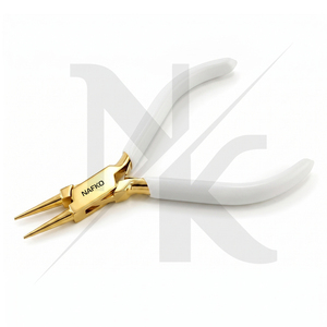 Pince à bec rond 120 mm en acier inoxydable, idéale pour la création de boucles, avec poignée PVC personnalisée, pour bijoux, perlage et travaux manuels – Vente chaude - Product Image 3