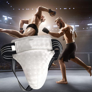Protège-entrejambe en cuir de vachette pour MMA, protection abdominale, équipement de sécurité sportive pour l'entraînement aux arts martiaux et les sports de combat (Collection Printemps) - Product Image 6
