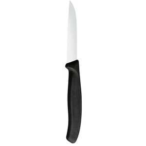 Couteaux utilitaires à lame dentelée avec manche noir, en acier inoxydable, lame tranchante, couteaux de cuisine pour trancher les tomates, les fruits, les légumes, le pain - Product Image 3