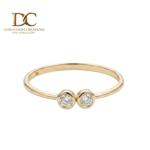 14KT Solid Gold <b>Ring</b> With IGI Certified Lab Grown Diamond Brilliant Round Cut Trendy Wedding <b>Fine</b> Gold Jewelry for Women - Product Image 1