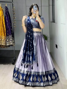 Vestido de Novia de Tul Lavisa Lehenga Choli para Mujer con Bordado, Color Personalizado, Diseño Elegante de Sirena 82922 - Product Image 1