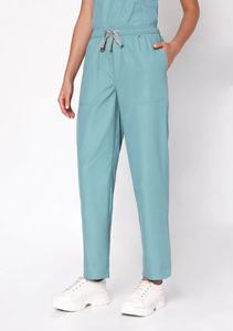 Custom Logo Women's Medical <b>Scrub</b> Set Washable Short Sleeves Stretchy Surgical Uniform Top and Pants for Doctors - Product Image 3