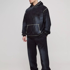 Men's Winter Wear Sunfade Tracksuit 100% Cotton Lightweight High Quality Oversized Casual Street Style 2 in 1 Design - Product Image 2