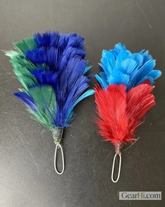 Red Hackle <b>Feather</b> for Glengarry <b>Hat</b> | Formal Scottish Ceremonial Cap Plume Adjustable Headwear Accessory - Product Image 1
