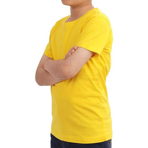 Camisetas 100% Algodón, Sólidas, Transpirables y Ecológicas para Niños, con Logotipo Personalizado, al por Mayor, Estampadas, de Corte Holgado y Estilo Moderno - Product Image 3
