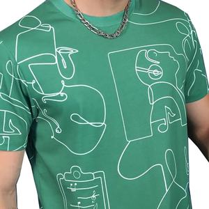Gran oferta de ropa de calle de lujo para hombre, camiseta de alta calidad de secado rápido, talla grande personalizada, diseño de Hip Hop impreso - Product Image 5