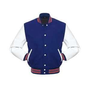 Private Label Varsity <b>Jackets</b> Wool Body <b>Leather</b> Sleeves Custom Labels for Fashion Retailers Fast Delivery - Product Image 5