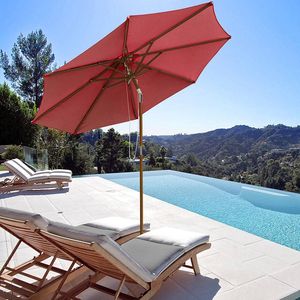 Sombrilla de Patio de Madera de 9 Pies para Uso en Exteriores - Product Image 2