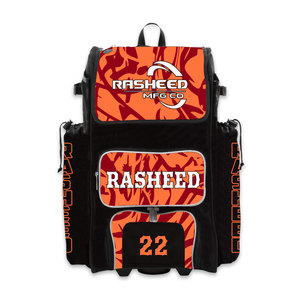 Large Capacity Durable Customizable Canvas Baseball Softball Sports <b>Bag</b> <b>Wheel</b> Trolley Shoulder <b>Duffle</b> for Player Practice <b>Bags</b> - Product Image 1