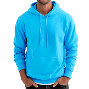 Sweat à capuche zippé en molleton de coton épais, couleurs personnalisées, brodé, pour homme, mode hiver, avec caractéristiques écologiques - Product Image 6