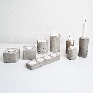 The Craft Exim Premium Handmade Concrete <b>Tea</b> <b>Light</b> Holder Home Decor Hotel Restaurant Use Customised Table Centerpiece Interior - Product Image 2