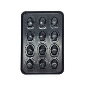 Molde para Micro Madeleines, 12 Cavidades, Antiadherente, Revestimiento de Fluororesina, Acero al Carbono, Apto para Horno, Libre de BPA, para Repostería de Porciones Pequeñas - Product Image 2