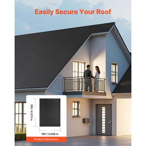 Rotolo di Telo Impermeabilizzante in Gomma EPDM da 45 Mil (10 x 15 piedi) Resistente alle Intemperie, Lunga Durata, Flessibile, Resistente alle Temperature Estreme - Product Image 3