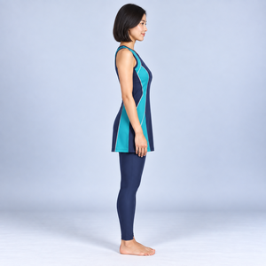<b>Women</b> Modest <b>2</b> <b>Piece</b> Burkini <b>Set</b> Long Comfortable Breathable Eco-Friendly Lightweight Quick Dry Modest <b>2</b> <b>Piece</b> Burkini <b>Set</b> - Product Image 2
