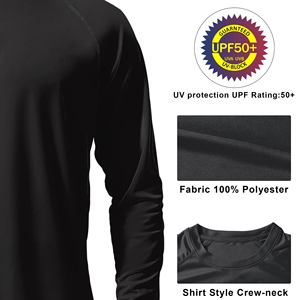 เสื้อตกปลาออกแบบเองพร้อมโลโก้ แขนยาวสำหรับผู้ชาย เสื้อผ้ากีฬากลางแจ้งคุณภาพสูง ป้องกันแสงแดด เหมาะสำหรับใส่ตกปลา - Product Image 4