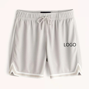 Custom Men's Basketball Fitness Jogger Blank Elastic Waist Double <b>Layer</b> Mesh Shorts Athletic Streetwear Sports Nets Shorts - Product Image 1