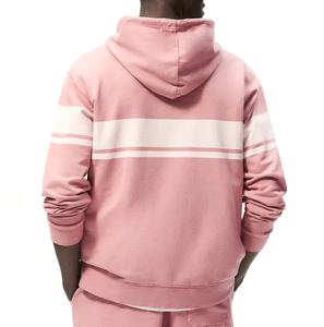 Sweat à capuche décontracté pour homme personnalisé en coton molletonné de qualité supérieure, doux, confortable, chaud, écologique, 370g, impression de logo personnalisée sur le devant - Product Image 5