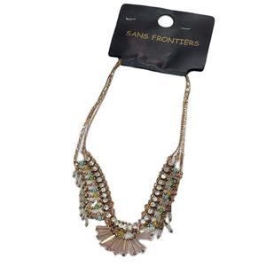 Custom Vintage Resin Women's Necklace Colorful Beads Ball Shape <b>Rope</b> <b>Chain</b> for Wedding Party Occasions Handmade MOHSIN - Product Image 1