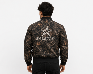 แจ็คเก็ตบอมเบอร์ลายพรางป่าคุณภาพสูงแบบกำหนดเอง OEM แจ็คเก็ตนักบินยุทธวิธีสำหรับผู้ชาย ผลิตจากโรงงานโดยตรง - Product Image 2