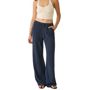 Pantalon de yoga taille haute personnalisé pour femme, coupe droite, avec cordon de serrage, pour fitness – Fabricant OEM ODM en gros - Product Image 2