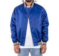 Dernière collection : Blouson Bomber en Satin de Soie Hiver, Style Urbain, pour Femme et Homme, Élégant, Côtelé, Écologique, Broderie Frontale, Extérieur